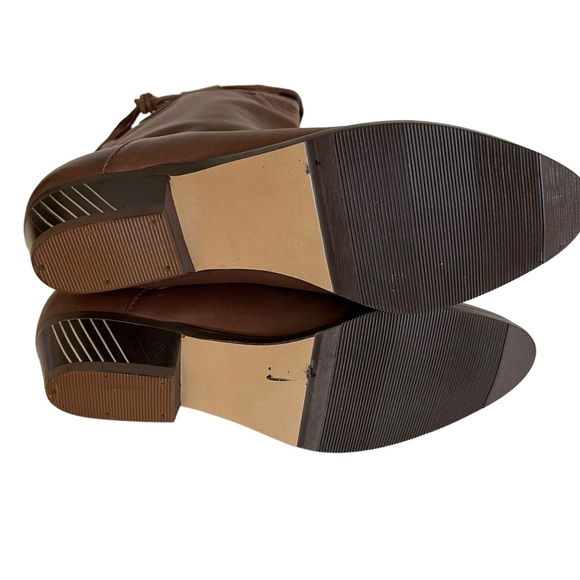 Salamander Brown Leather Western Style Boots with Fringe Detail 6.5 NEW - Picture 12 of 14